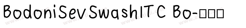 BodoniSevSwashITC Bo字体转换